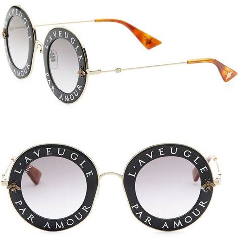Gucci 44MM L'Aveugle Par Amour Round Sunglasses